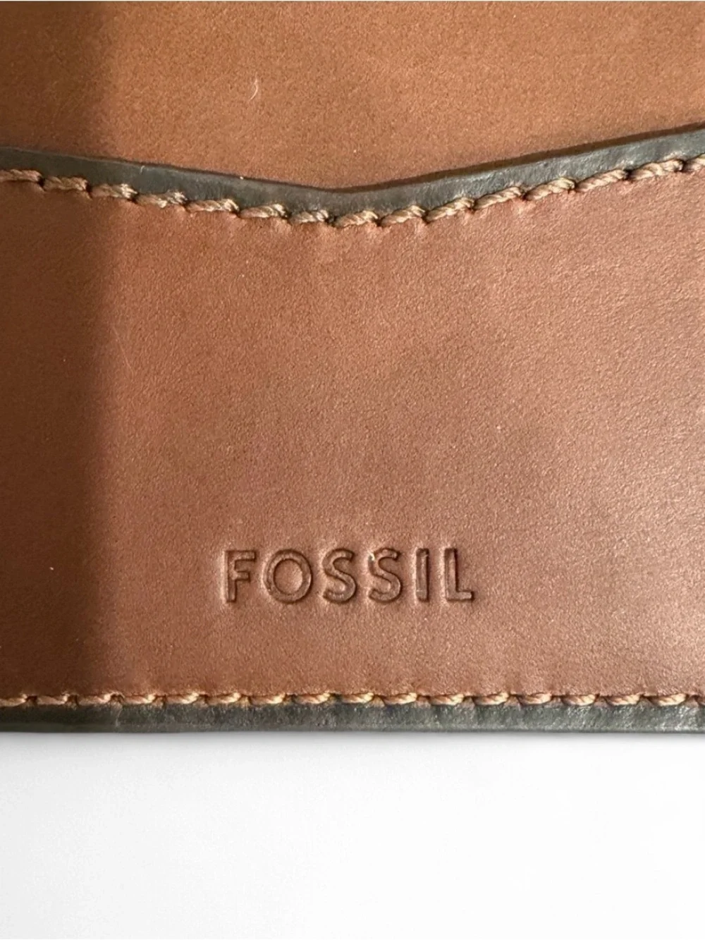 Fossil Jayden Card Case – Brown Leather – New With Tags (NWT)